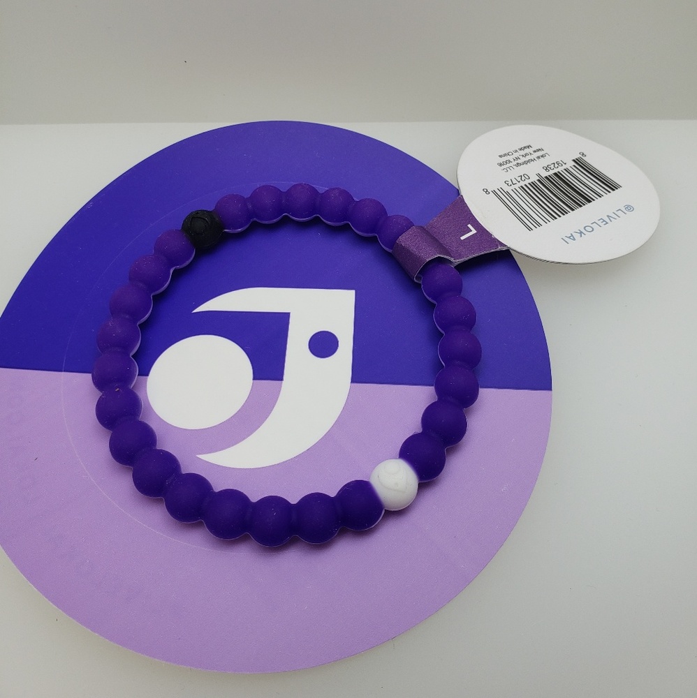 NWT Authentic LOKAI Alzeihmers Purple Large